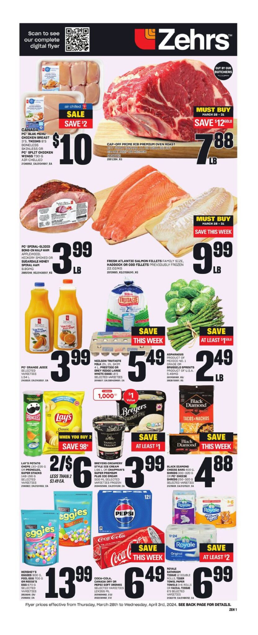 Zehrs Flyer this week March 28 - April 3, 2024