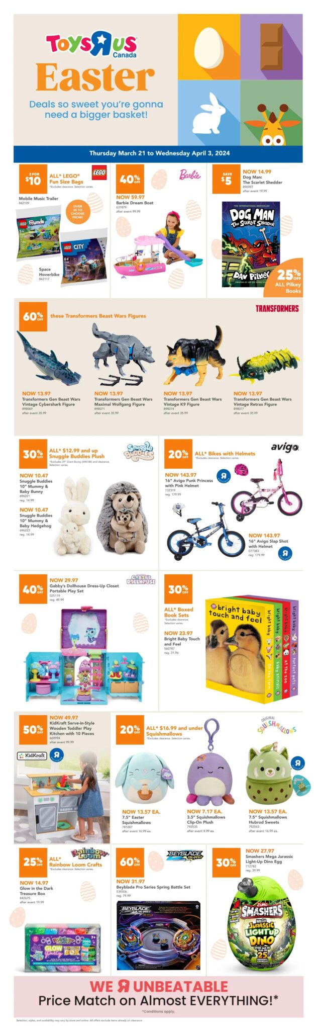 Toys R Us Flyer Sale March 21 - April 3, 2024