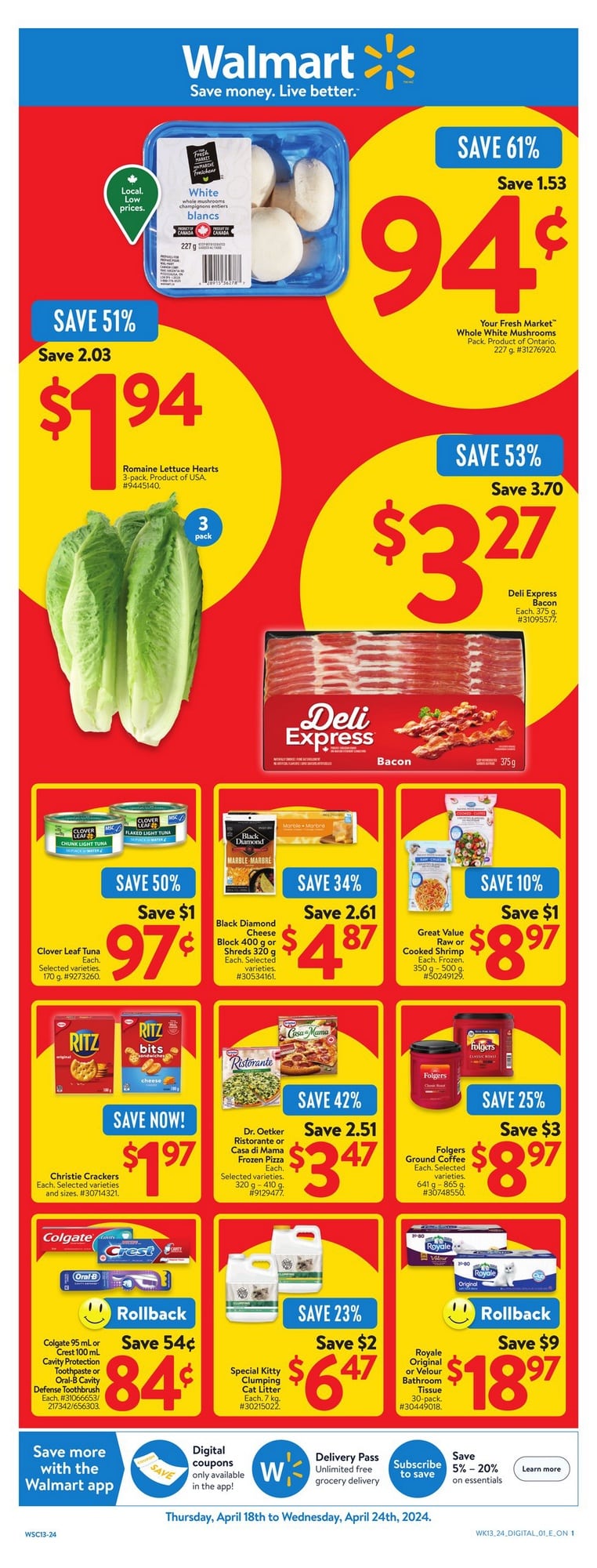 Walmart Canada Flyer for this week April 18 - April 24, 2024
